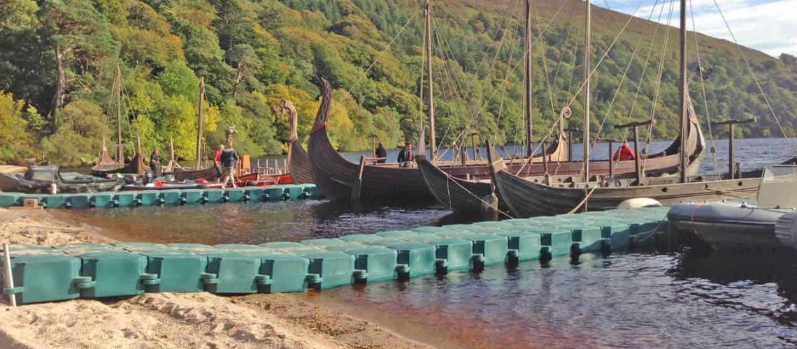 Airfloat Modular Pontoon System in use on set of The Vikings - 6